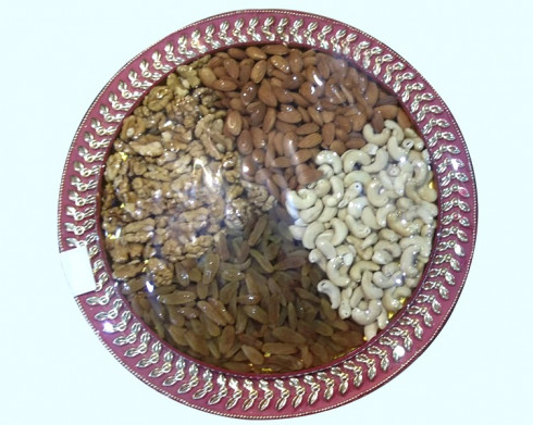 Dry Fruits Plate Gift Hamper For Festival Gift
